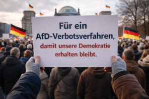 Jetzt bundesweit Demokratie verteidigen – Prüfverfahren zum AfD-Verbot fordern – Termine ab 14.2.2026