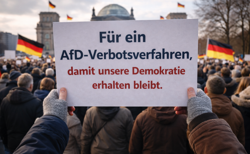 Jetzt bundesweit Demokratie verteidigen – Prüfverfahren zum AfD-Verbot fordern – Termine ab 14.2.2026