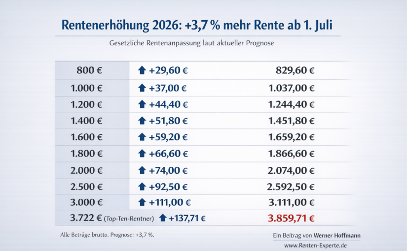 Rente 2026: Dieses Plus erwartet Millionen Rentner – so stark steigt die gesetzliche Rente wirklich