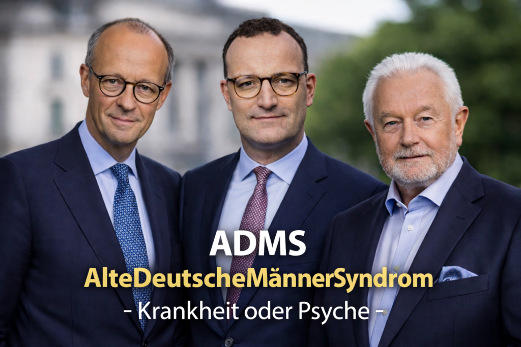 ADMS AlteDeutscheMännerSyndrom -Friedrich Merz, Jens Spahn Wolfgang Kubicki
