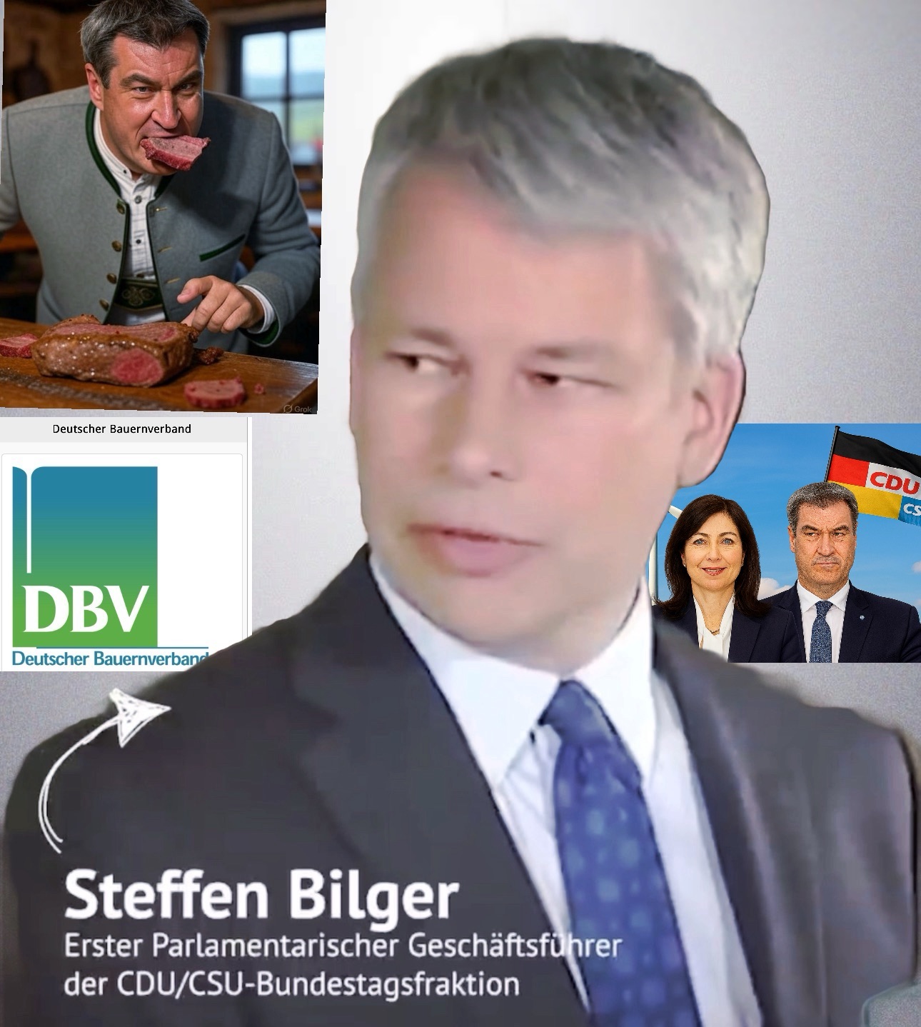 Steffen Bilger Parlamentarischer Geschäftsführer der CDU/CSU-Bundestagsfraktion nennt die Grünen ideologisch und wird dabei selbst entlarvt. (Foto ki-generiert)