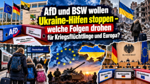 AfD und BSW wollen Ukraine-Hilfen stoppen – welche Folgen drohen für Kriegsflüchtlinge und Europa?